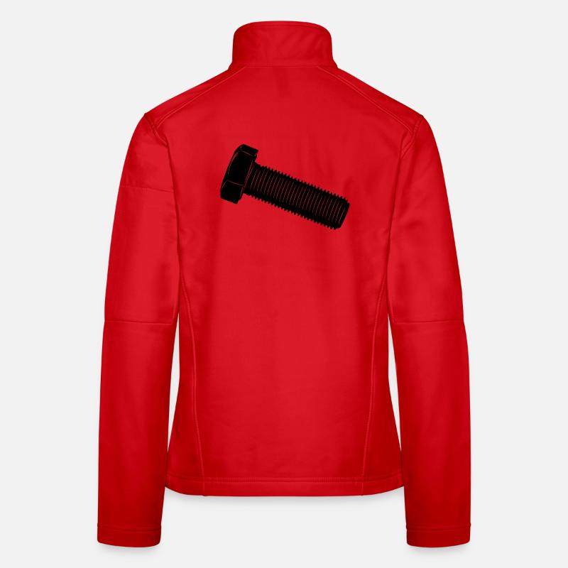 Schraube für eine Mutter - Frauen Softshelljacke - Rot
