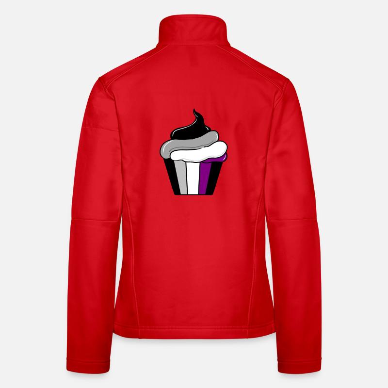 Ace Pride cupcake Women's Softshell Jacket