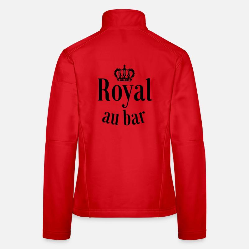 Bier, Biertrinker, Royal an der Bar Frauen Softshelljacke