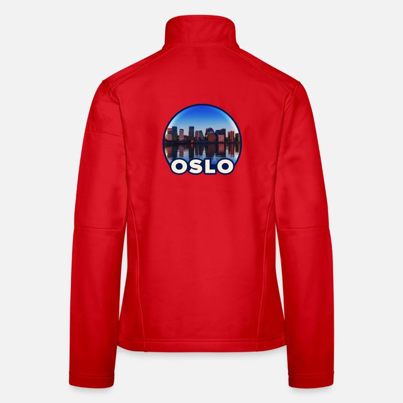 Oslo Skyline Reflection Women's Softshell Jacket