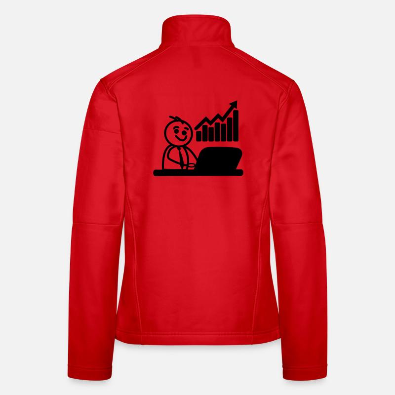 Chart stock broker Women's Softshell Jacket