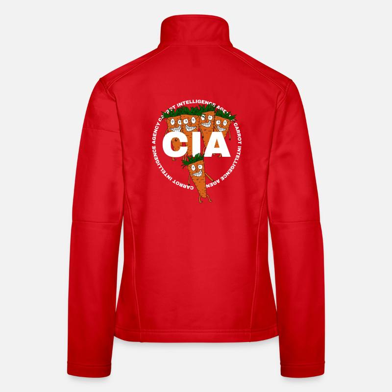 Karotten-Nachrichtendienst - Frauen Softshelljacke - Rot