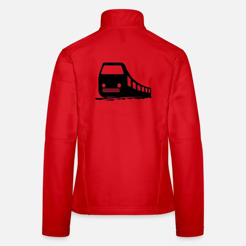 Zug-Logo Frauen Softshelljacke