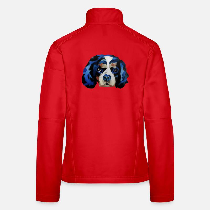 Cavalier King Charles Spaniel Frauen Softshelljacke