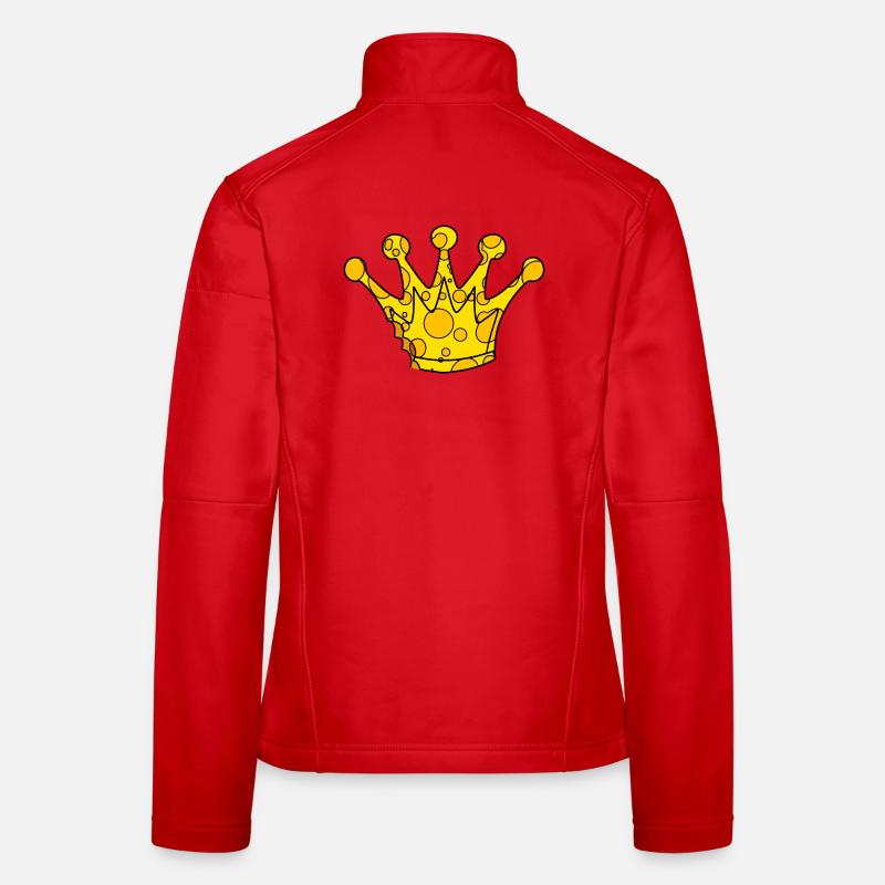 Fromage symbole de la couronne Veste en tissu softshell Femme