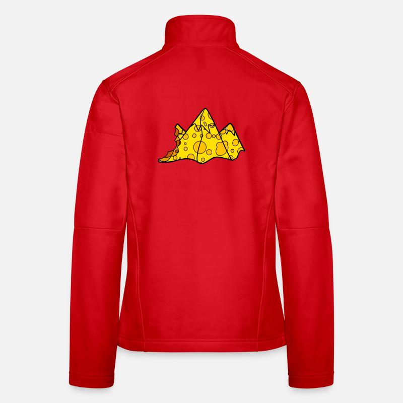 Käse Berg Frauen Softshelljacke