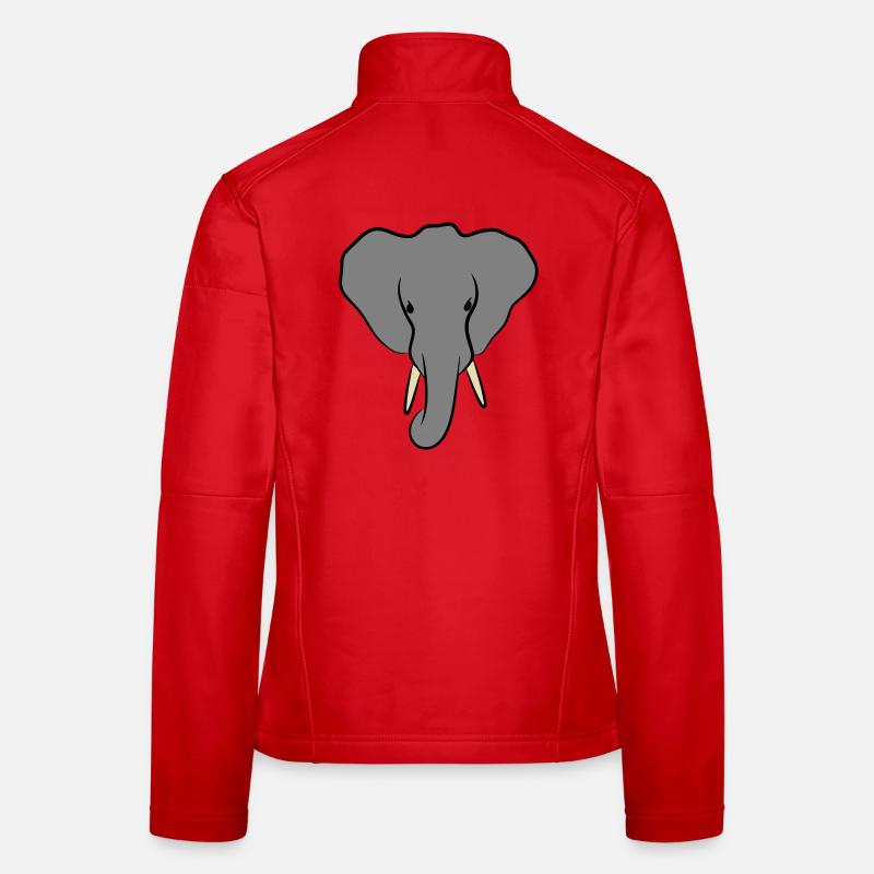 Elephant Head Minimalist Women's Softshell Jacket