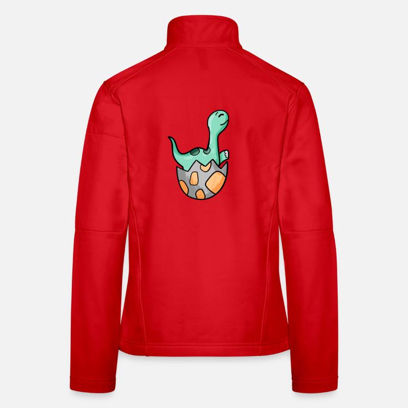 Dinosaurier Ei Dino Motiv Frauen Softshelljacke