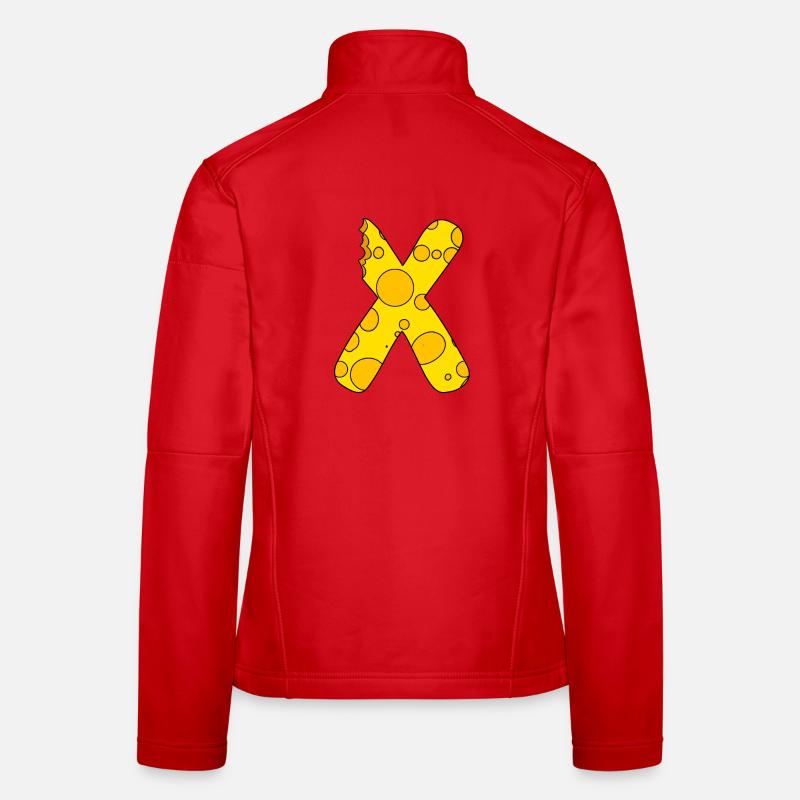 Lettre X Veste en tissu softshell Femme