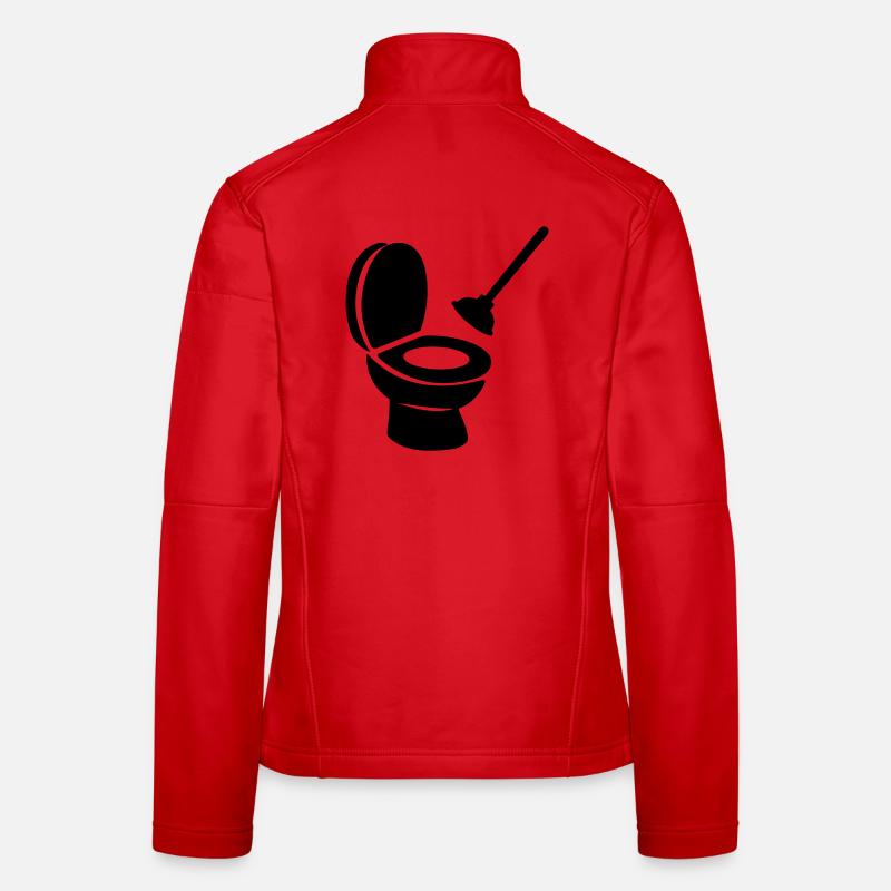 Toilettes avec débloqueur Veste en tissu softshell Femme