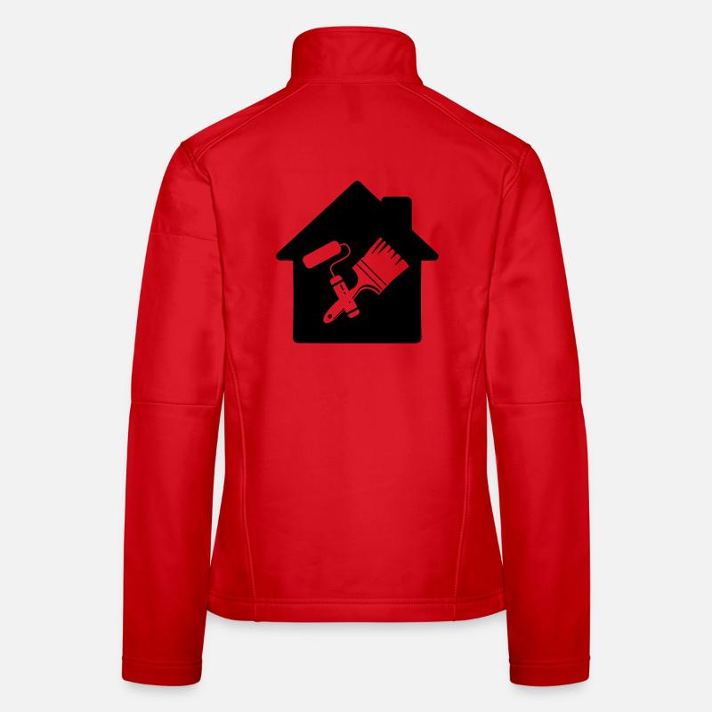 House painter roller and brush Women's Softshell Jacket
