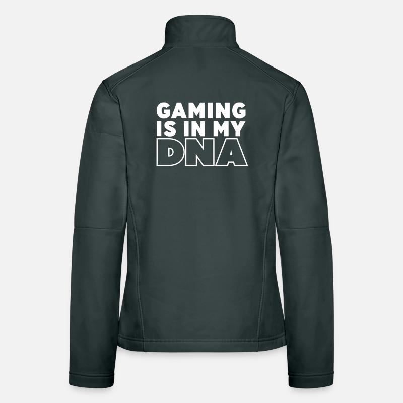 Le jeu est mon ADN Veste en tissu softshell Femme