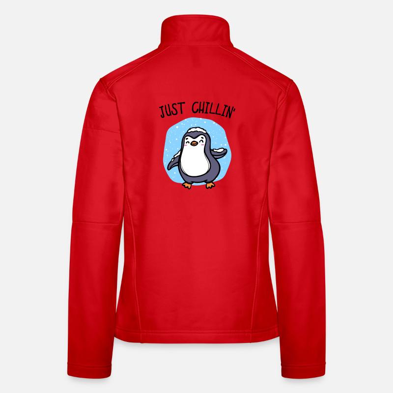 Schnee Cool Pinguin Statement Antarktis Tier Eis Frauen Softshelljacke