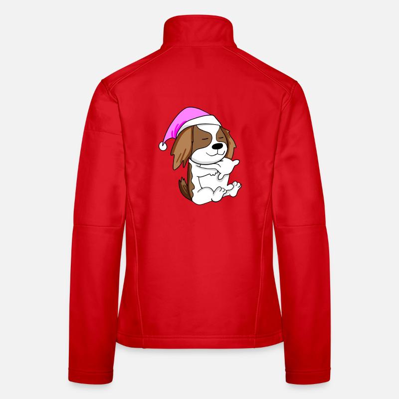 Hund Hunderasse Cavalier King Charles Spaniel Frauen Softshelljacke