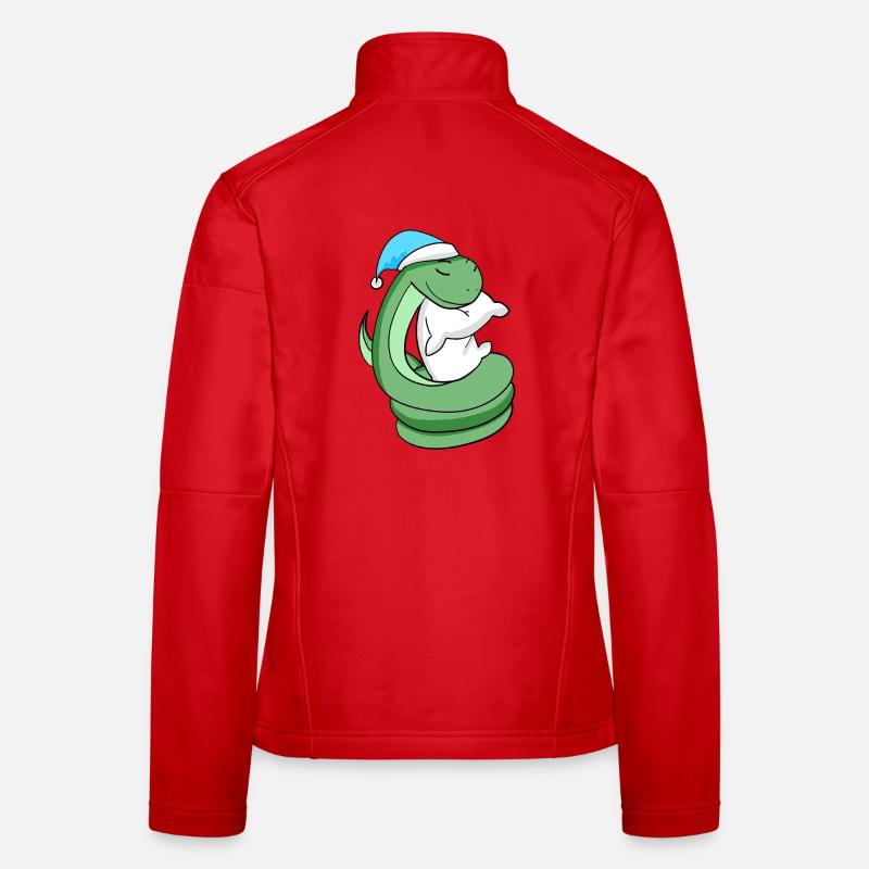 Serpent avec oreiller et bonnet de couchage Veste en tissu softshell Femme