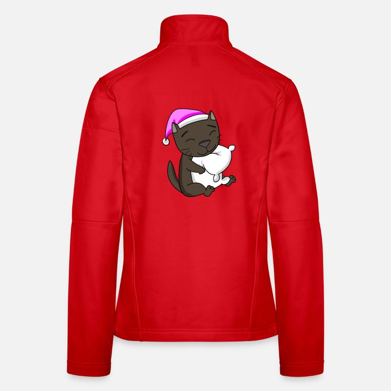 Chat race de chat La Havane Veste en tissu softshell Femme
