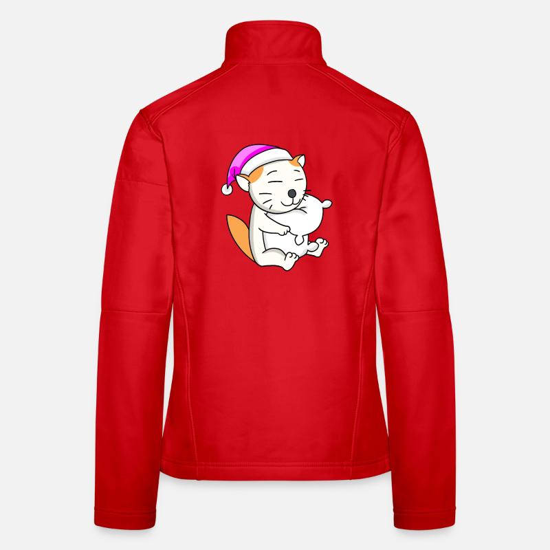 Chat race Selkirk Rex Veste en tissu softshell Femme