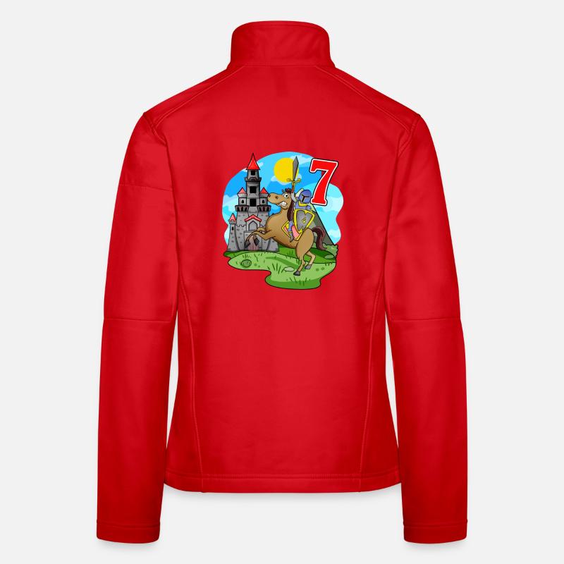 Knight 7th Birthday 7 Years Young Gift Women's Softshell Jacket