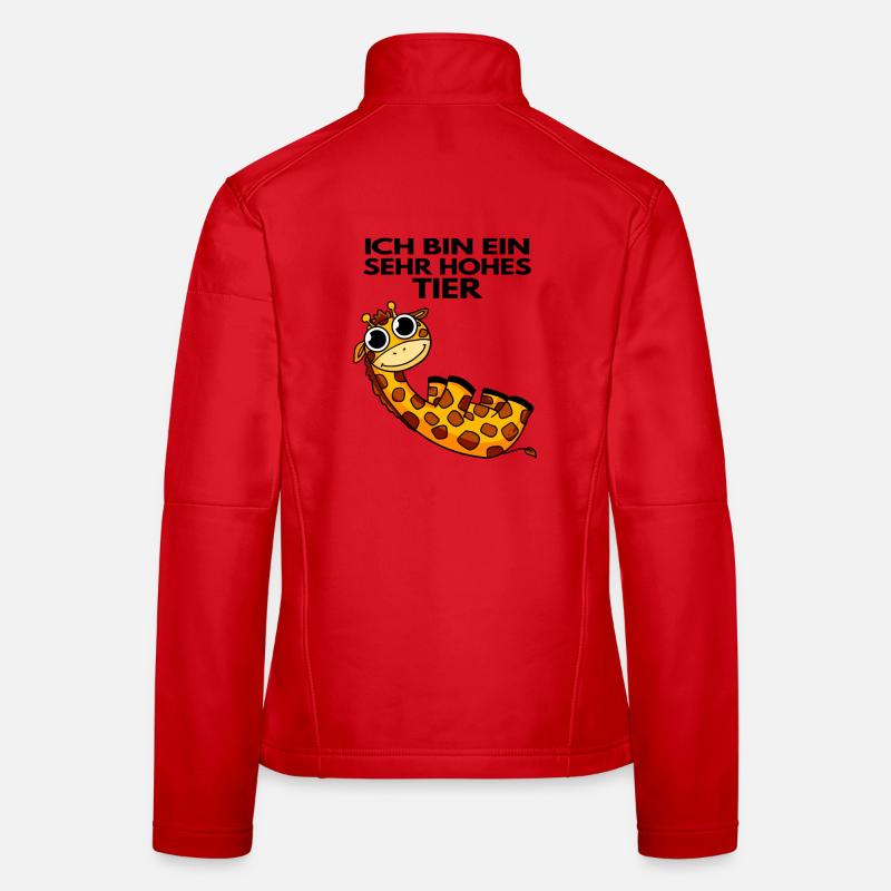 Teamleiter Giraffe Trainer Leitung Chef Frauen Softshelljacke