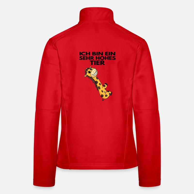 Teamleiter Giraffe Trainer Leitung Chef Frauen Softshelljacke