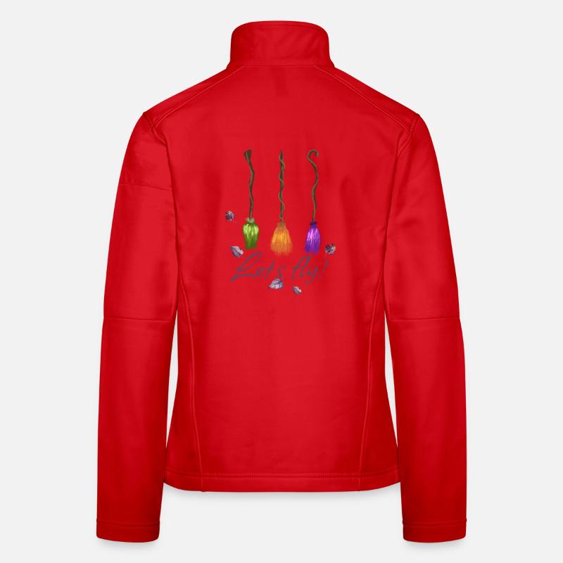 Hexenbesen Let's fly! Frauen Softshelljacke