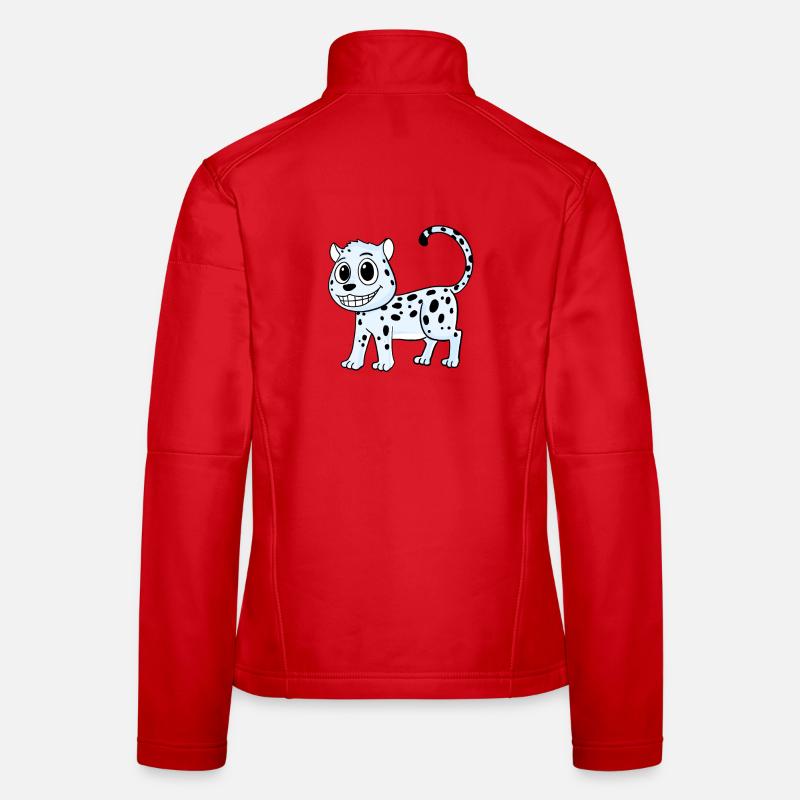 Léopard des neiges Léopard Veste en tissu softshell Femme