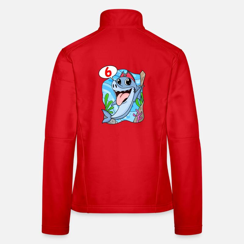 Requin Poisson Requin Pirate 6 ans Garçon Veste en tissu softshell Femme
