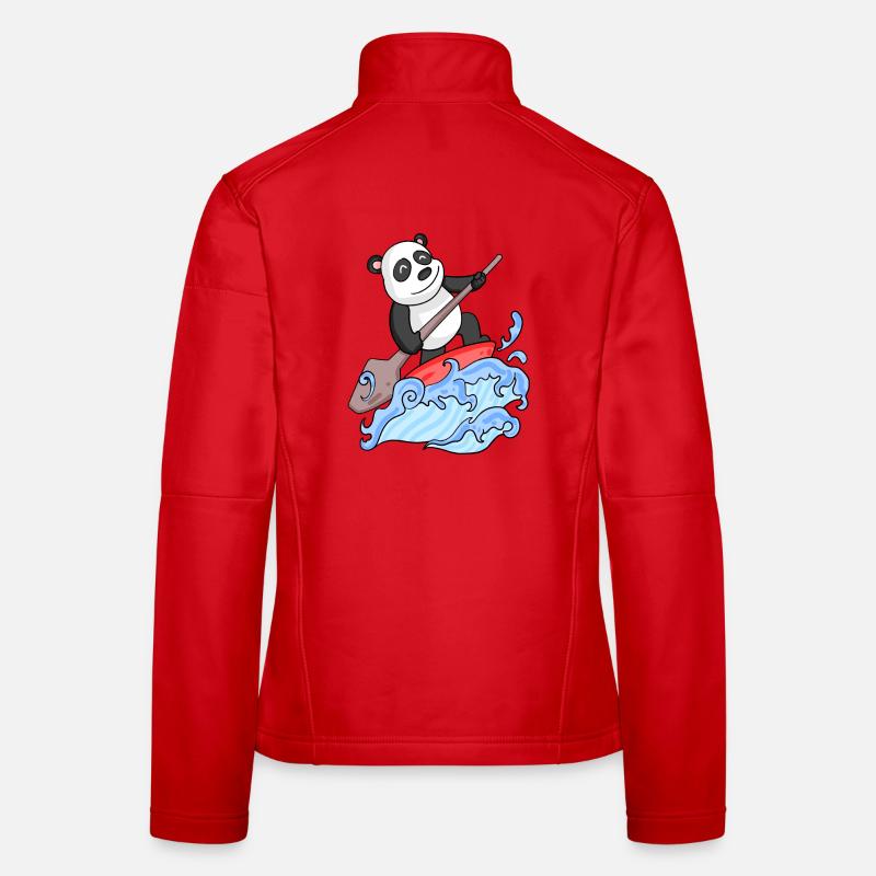 Stand Up Paddling Panda Women's Softshell Jacket