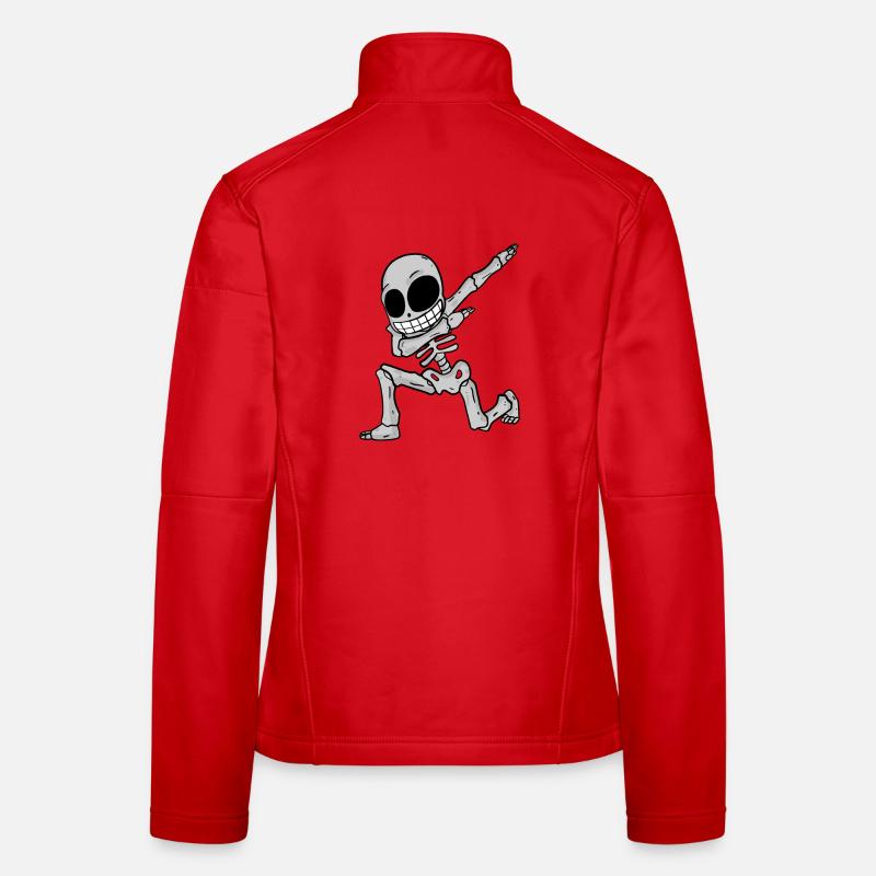 Skeleton dabbing Women's Softshell Jacket