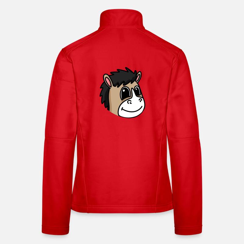 Pferdkopf Pferd Pferde Frauen Softshelljacke