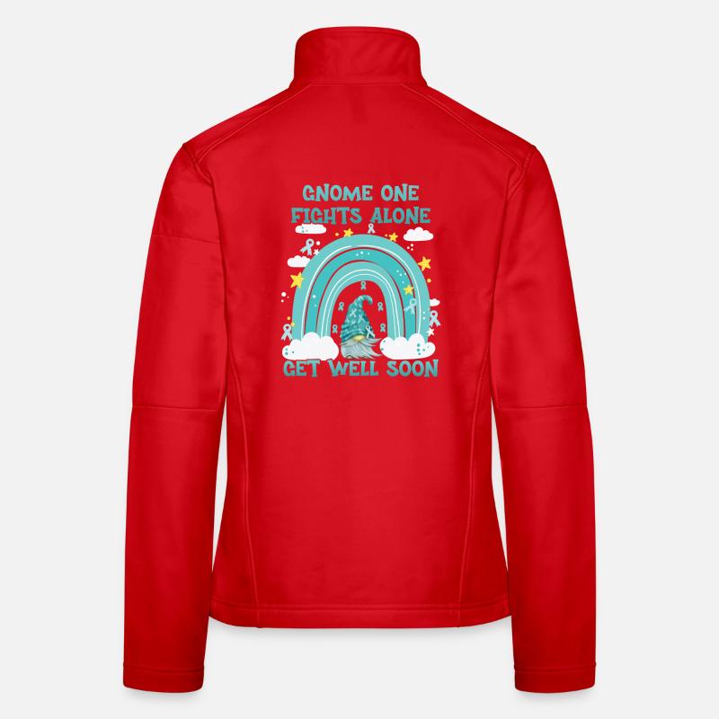 Gnome One Fights Alone Gebärmutterkrebs Frauen Softshelljacke