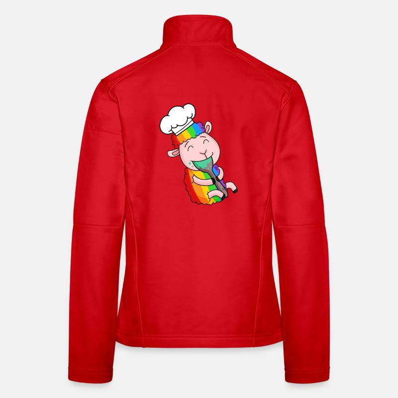 Cuisinier de mouton mignon Veste en tissu softshell Femme