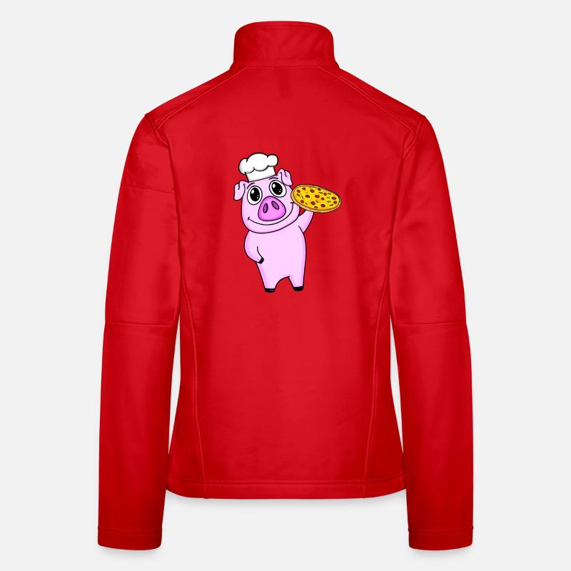 Pizza Maker Pizza Chef Pork Italian Women's Softshell Jacket