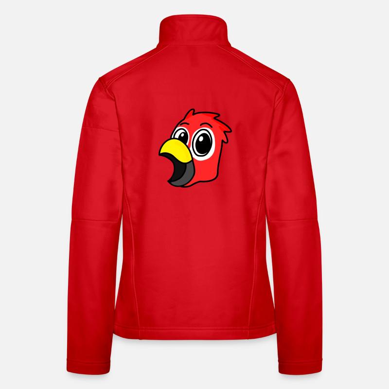 Parrot Head Bird Women's Softshell Jacket