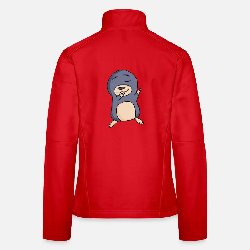 Taupe Veste en tissu softshell Femme