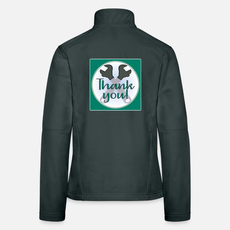 DANKE HANDWERKER - ZANGE Frauen Softshelljacke