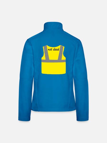 Yellow vest - Women's Softshell Jacket - red - Back