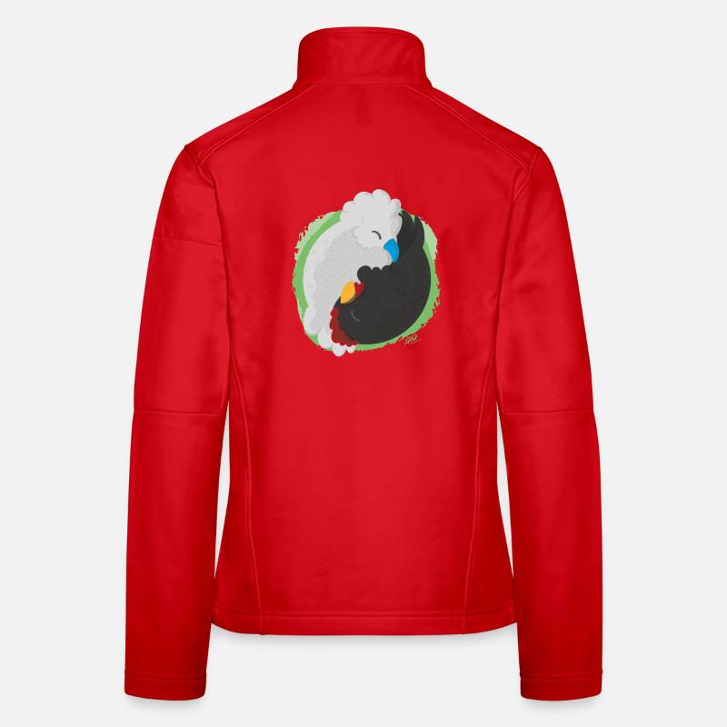 Poulets Jing Jang Veste en tissu softshell Femme