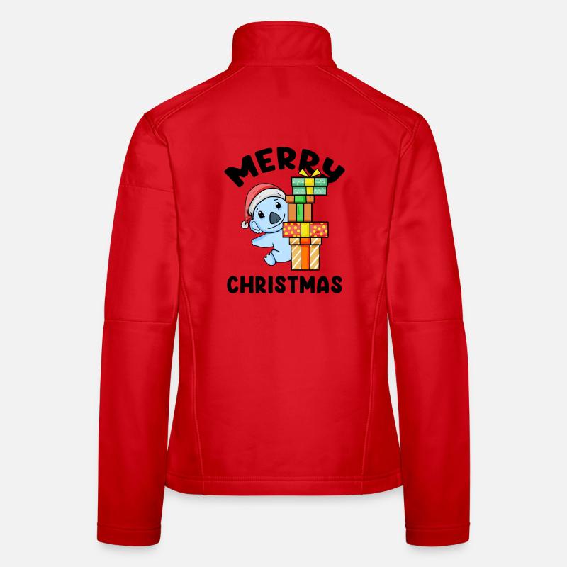 Joyeux Noël Koala Veste en tissu softshell Femme