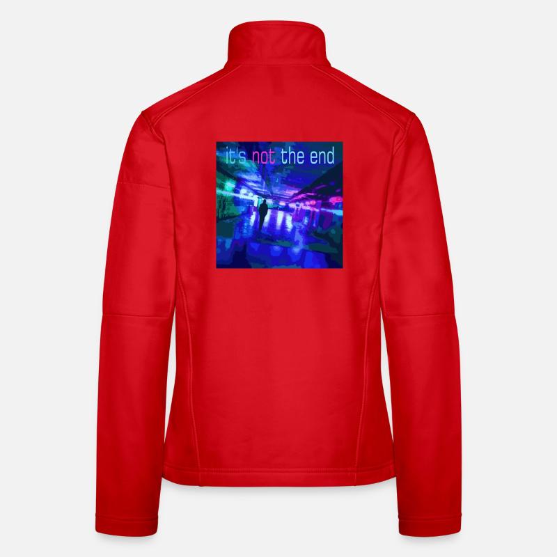It's not the end Neon Tunnel - Women's Softshell Jacket - red