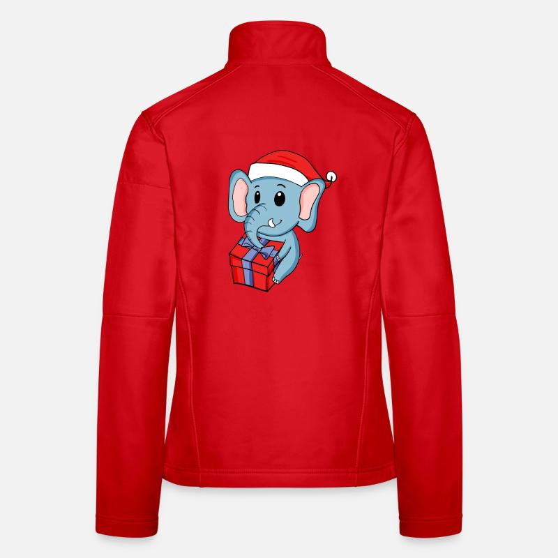 Weihnachten Elefant mit Geschenke Frauen Softshelljacke