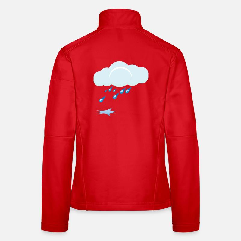 Rain - Women's Softshell Jacket - red