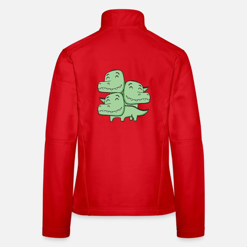 Crocodiles mignons - Crocodile Veste en tissu softshell Femme