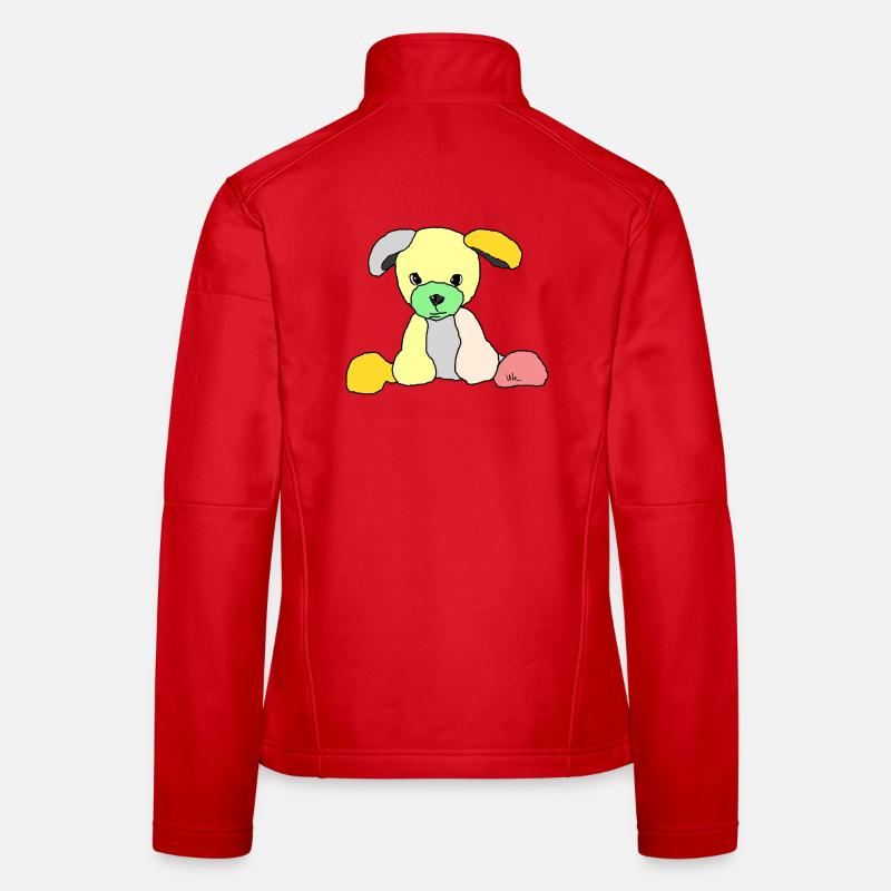 Hund Comic Frauen Softshelljacke