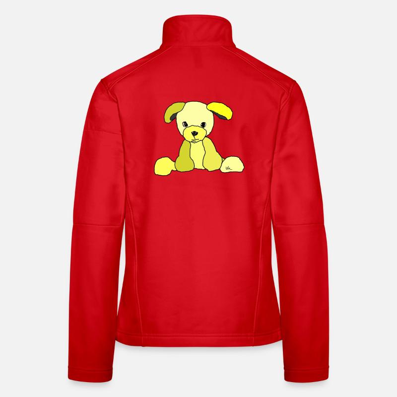 Hund Comic Frauen Softshelljacke