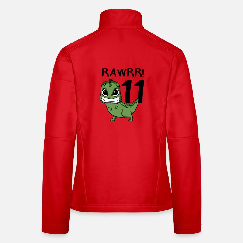 11 Geburtstag Dinosaurier Kindergeburtstag Frauen Softshelljacke