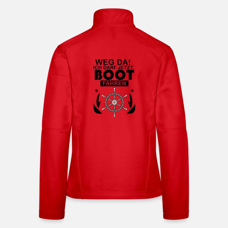Bootsführerschein Motorboot Geschenk - Frauen Softshelljacke - Rot