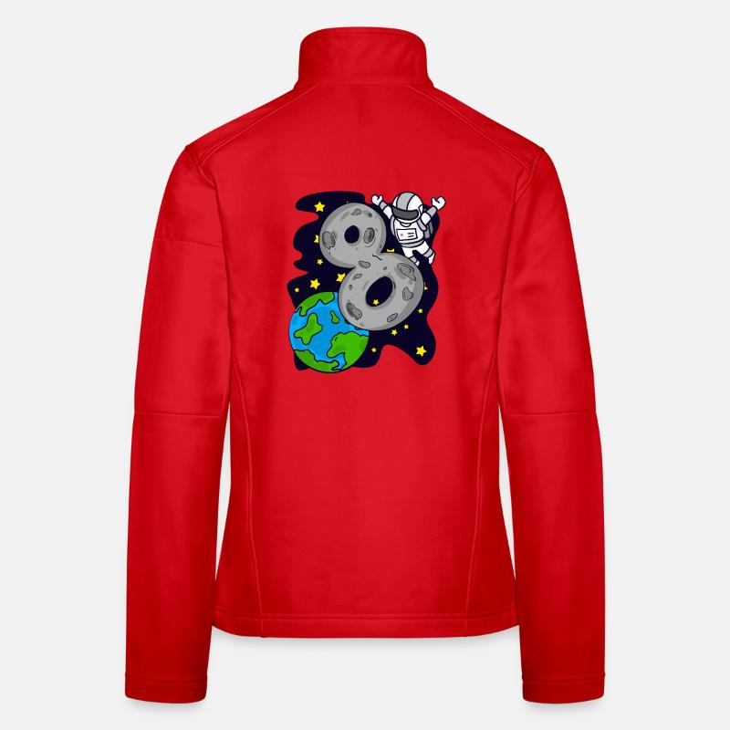 8e anniversaire - 8 ans cadeau de garçon astronaute Veste en tissu softshell Femme