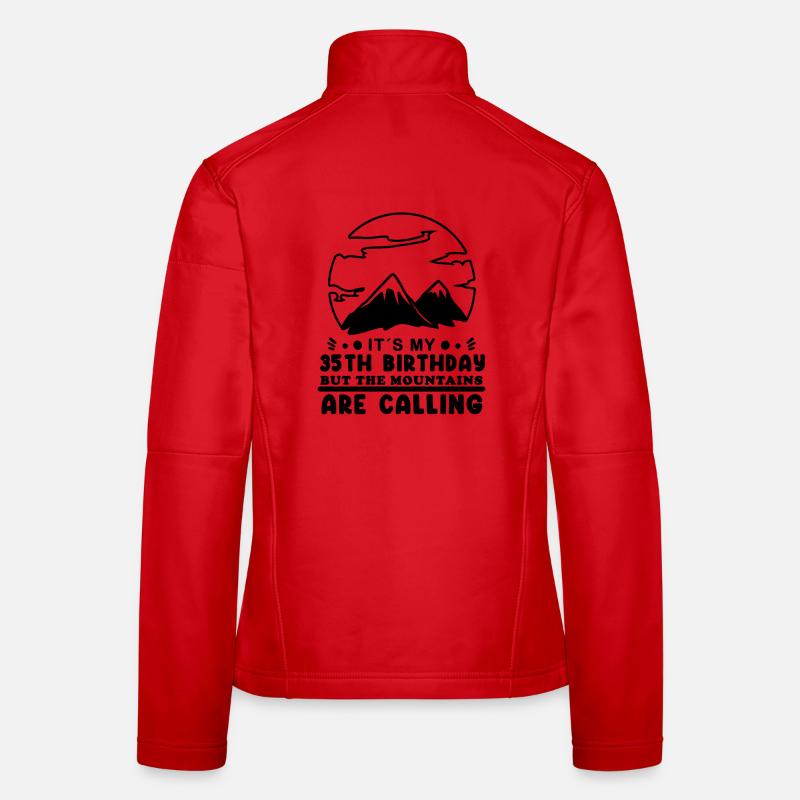 Berg Wanderer 35. Geburtstag 35 Jahre alt Geschenk Frauen Softshelljacke
