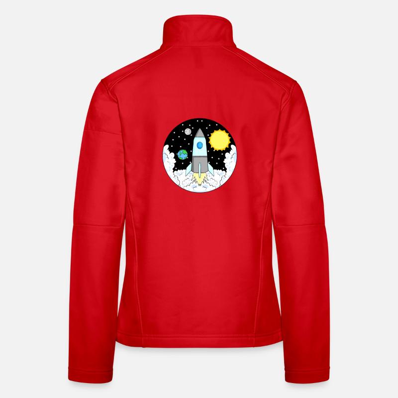 Espace de fusée Veste en tissu softshell Femme